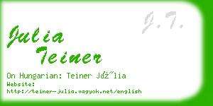 julia teiner business card